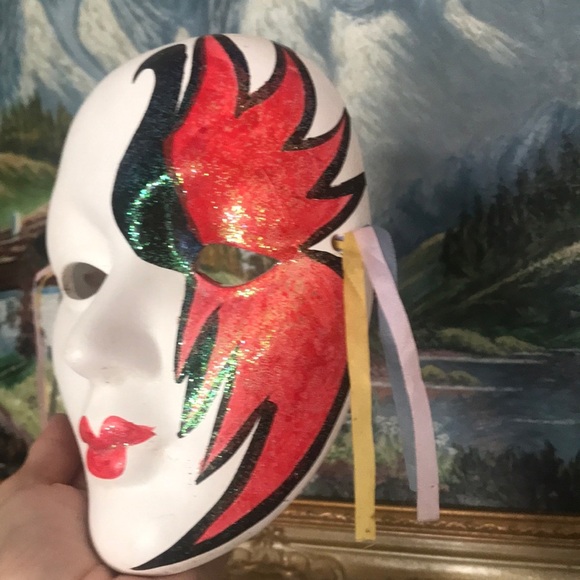 Rare Vintage Hand Painted Porcelain Mask‼️Final Price Drop - Picture 4 of 16